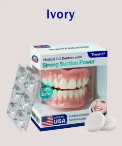 𝑇𝑖𝑤𝑜𝑟𝑙𝑑® Medical Full Denture with Strong Suction