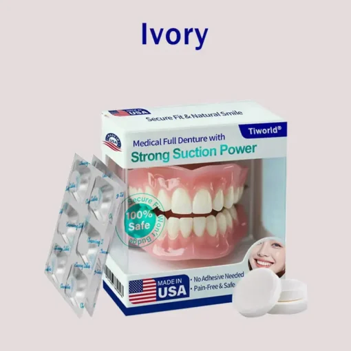 𝑇𝑖𝑤𝑜𝑟𝑙𝑑® Medical Full Denture with Strong Suction