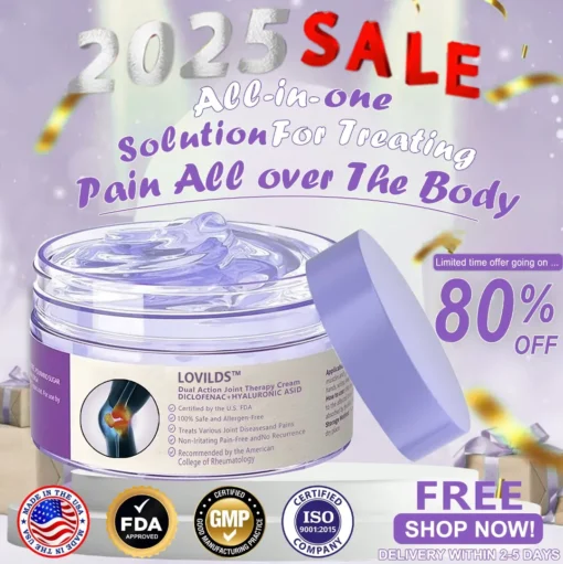 LOVILDS™ 7 Day Rapid Joint & Bone Therapy Cream